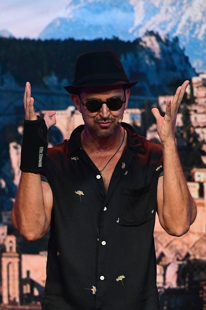 Bollywood actor Hrithik Roshan attends the press conference for Amazon upcoming American fantasy television series The Lord of the Rings: The Rings of Power in Mumbai on August 18, 2022. (Photo by Sujit JAISWAL / AFP) (Photo by SUJIT JAISWAL/AFP via Getty Images)