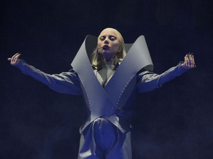 EAST RUTHERFORD, NEW JERSEY - AUGUST 11: (Exclusive Coverage) Lady Gaga performs onstage during The Chromatica Ball Tour at Met Life Stadium on August 11, 2022 in East Rutherford, New Jersey. (Photo by Kevin Mazur/Getty Images for Live Nation)