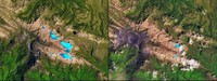 Foto before after perubahan iklim