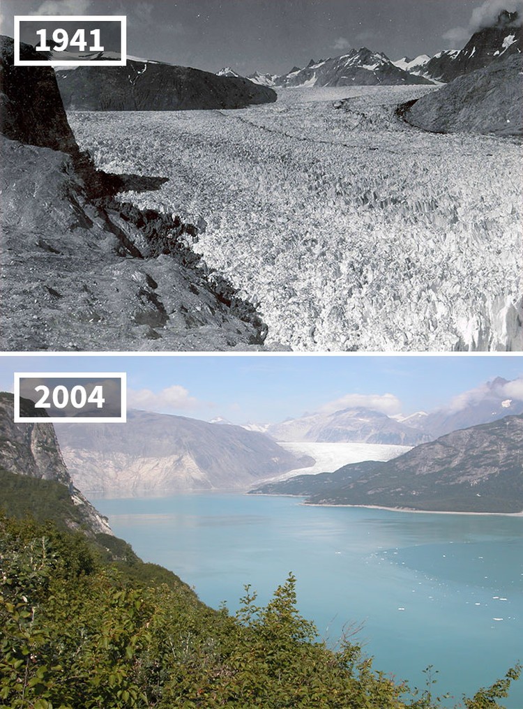 Foto before after perubahan iklim Foto before after perubahan iklim