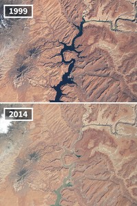 Foto before after perubahan iklim