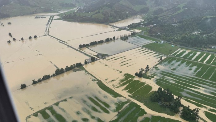 Foto Udara Banjir Parah yang Melanda Selandia Baru An overview of flooding around the Nelson region in New Zealand, August 19, 2022. Nelson Marlborough Rescue Helicopter/Handout via REUTERS THIS IMAGE HAS BEEN SUPPLIED BY A THIRD PARTY. MANDATORY CREDIT. NO RESALES. NO ARCHIVES