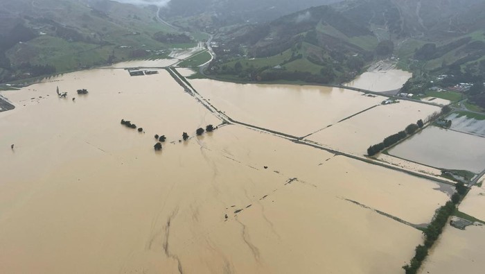 Foto Udara Banjir Parah yang Melanda Selandia Baru An overview of flooding around the Nelson region in New Zealand, August 19, 2022. Nelson Marlborough Rescue Helicopter/Handout via REUTERS THIS IMAGE HAS BEEN SUPPLIED BY A THIRD PARTY. MANDATORY CREDIT. NO RESALES. NO ARCHIVES
