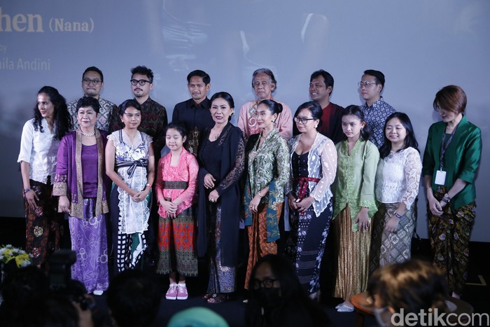 Happy Salma di Press conference Film Before Now and Then (Nana), XXI Plaza Indonesia, Jakarta Pusat (18/8/2022).