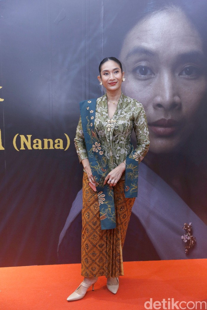 Happy Salma di Press conference Film Before Now and Then (Nana), XXI Plaza Indonesia, Jakarta Pusat (18/8/2022).