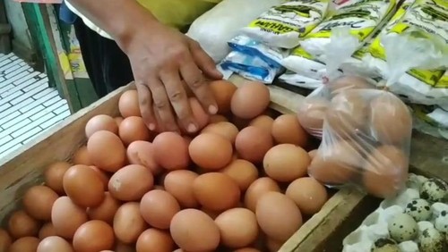 harga telur di Pasar Kebonagung dan Pasar Besar pasuruan