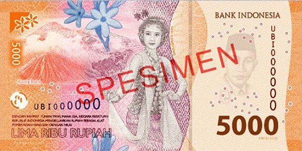 Pemerintah dan Bank Indonesia (BI) telah meluncurkan uang rupiah kertas tahun emisi (TE) 2022. Ada 7 uang pecahan yang secara resmi diedarkan, Rp 100.000, Rp 50.000, Rp 20.000, Rp 10.000, Rp 5.000, Rp 2000, dan Rp 1000. Berikut ini tampak depan dan belakang uang rupiah baru 2022, dikutip dari laman resmi Bank Indonesia.
