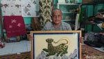 Melihat Cantiknya Karya Lukisan Kaca dan Batik Elang Raharyadi