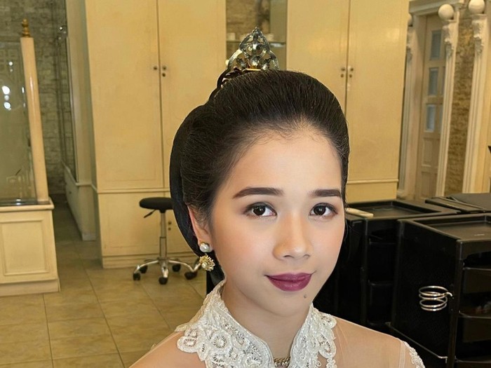 novita emilda saat ditemui di salah satu acara.