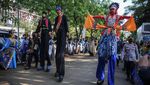 Pawai Budaya dan Ridwan Kamil Potong Tumpeng Ramaikan HUT Jabar ke-77