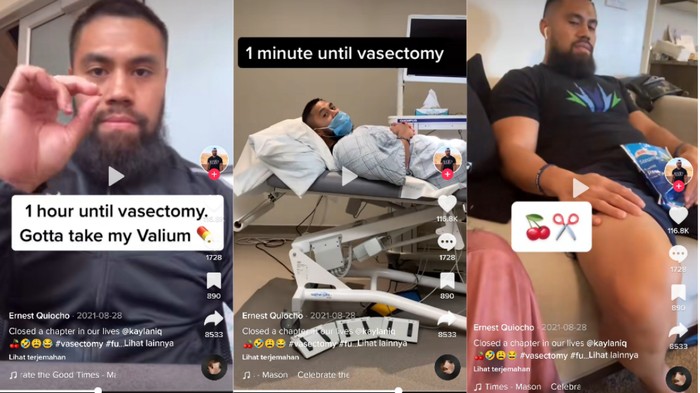Viral sejumlah pria di AS memperlihatkan proses vasektomi di TikTok Viral Pria di AS Bagikan Momen Jalani Vasektomi, Seperti Apa Rasanya?