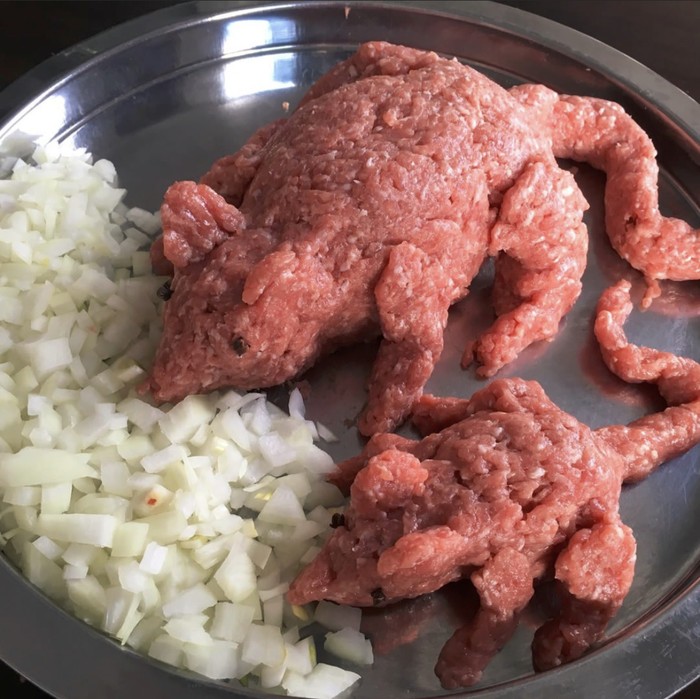 10 Kreasi Daging Cincang Bentuk Unik, dari Tikus hingga Kuda 10 Kreasi Daging Cincang Bentuk Unik, dari Tikus hingga Kuda