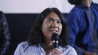 Dalam kesempatan itu rambut Iqbaal Ramadhan menjadi sorotan. Foto: Noel/detikHOT