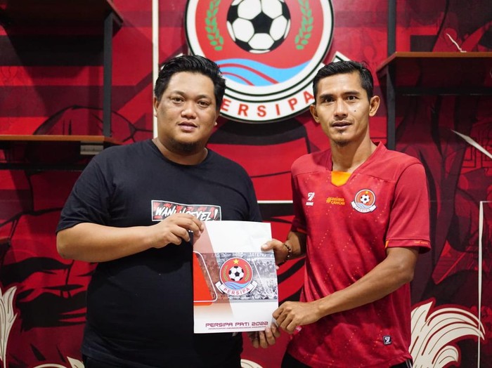 Pemain baru Persipa Pati, Rudi Widodo, Sabtu (20/8/2022).