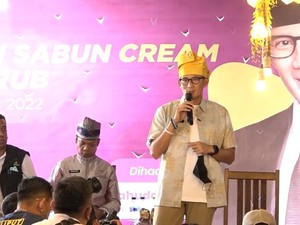 Sandiaga Gaet Gemawira Beri Pelatihan Bikin Sabun dari Limbah
