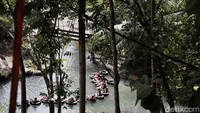 Kini pengunjung kembali bisa menikmati objek wisata Gua Pindul di Gunungkidul, Daerah Istimewa Yogyakarta.