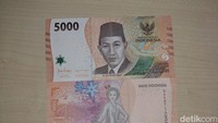 Bagian depan Rp 5.000 menampilkan Tokoh Pahlawan Nasional Dr. K.H. Idham Chalid sebagai gambar utama. Terdapat lambang negara Garuda Pancasila, gambar kepulauan Indonesia, Bunga Sedap Malam, dan beberapa motif khas Indonesia. Bagian belakang Rp 5.000 menampilkan Tari Gambyong yang disandingkan dengan keindahan alam Gunung Bromo, serta dipadukan dengan keanggunan Bunga Sedap Malam.Foto: Sylke Febrina Laucereno/detikcom