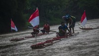 Lomba yang diselenggarakan oleh warga setempat tersebut selain untuk memperingati HUT ke-77 Kemerdekaan RI.