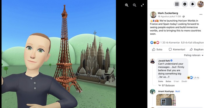 Avatar Mark Zuckerberg