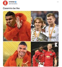Meme Casemiro MU