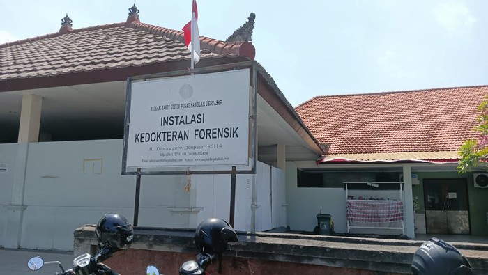 Suasana di Instalasi Kedokteran Forensik RSUP Prof Ngoerah, Minggu (21/8/2022)