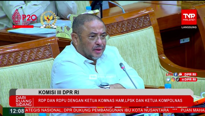 Aboe Bakar Al-Habsyi (PKS) di Rapat Komisi III DPR dengan Kompolnas, Komnas HAM, LPSK