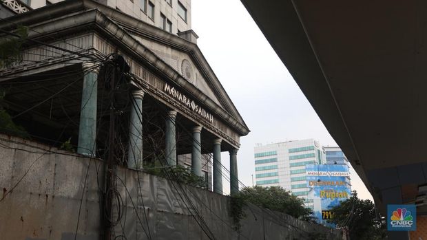 Gedung Kosong Menara Saidah. (CNBC Indonesia/Andrean Kristianto)