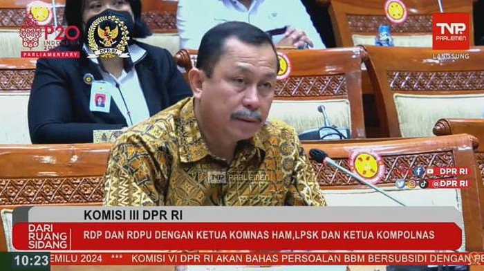 Komnas HAM hadiri RDP Komisi III DPR