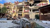 Begini kondisi Hotel Hayat yang jadi serangan membabi buta Al Shabaab pada Jumat (19/8) malam.