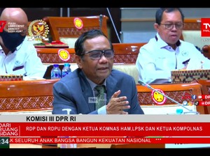 Di Depan DPR, Mahfud Md Ilustrasikan Sambo Bak Jenderal Bintang 5