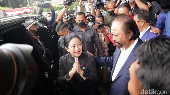 Pertemuan Puan Maharani dan Surya Paloh berjalan akrab dan hangat. Puan Maharani menyebut pertemuan dengan Surya Paloh bagai seorang om menjamu keponakannya.
