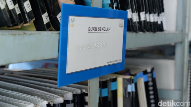 Perpustakaan braille di Wyata Guna Bandung.