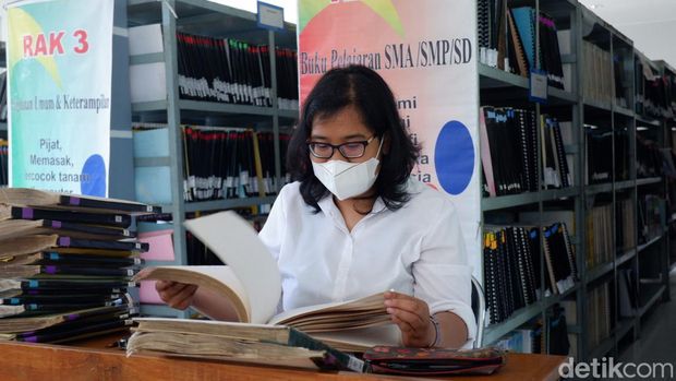 Perpustakaan braille di Wyata Guna Bandung.