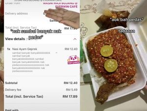 Pesan Ayam Geprek Ekstra Pedas, Netizen Kaget Diberi Selimut Sambal