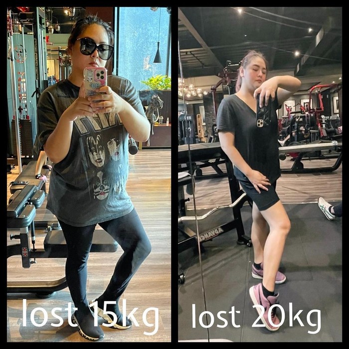 Potret before-after Audy Item usai pangkas berat badan hingga 20 kg. Foto Before-After Audy Item Bikin Pangling, Sukses Pangkas 20 Kg! Ini Rahasianya