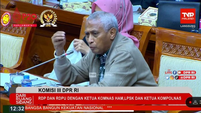 Safaruddin (tangkapan layar YoTube DPR)