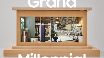 Kamar tidur dan lemari pakaian bertema “Grand Millennial” dirancang oleh pasangan suami istri dari Amerika Serikat, Robb dan Jess Coffee. Keduanya menghadirkan tampilan rumahan yang apik, menarik bagi mereka yang suka memadukan gaya vintage dan modern, lengkap dengan tekstur lembut dan elemen rustic seperti wallpaper dan bordir. Penambahan kenyamanan modern dalam desain yang timeless seperti The Freestyle, Bespoke Cube Air Purifier, dan Bespoke AirDresser 3 memungkinkan ruangan kecil itu memadukan hal-hal lama dan baru secara seamless, menciptakan sanctuary yang dapat dijadikan tempat beristirahat setelah hari yang panjang. keduanya merencanakan setiap detail bersama-sama, mulai dari penelitian, konsep kreatif dan produksi,Foto: Samsung