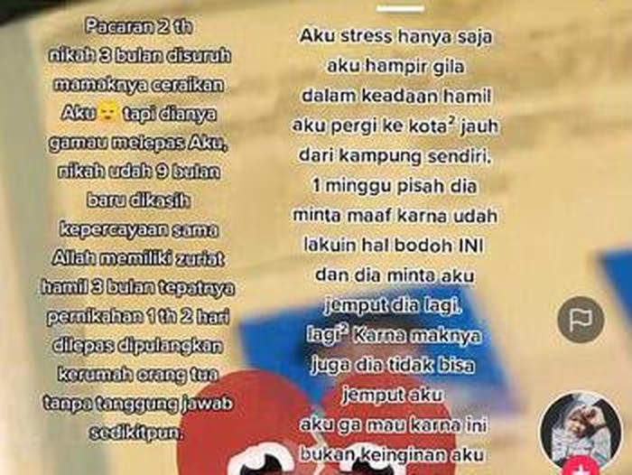 Unggahan wanita yang baru tiga bulan menikah disuruh cerai oleh mertua viral di media sosial. Unggahan wanita yang baru tiga bulan menikah disuruh cerai oleh mertua viral di media sosial.