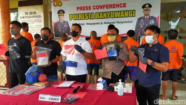 27 tersangka judi di Banyuwangi diringkus polisi