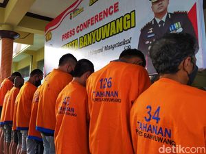 27 Pejudi Online hingga Sabung Ayam di Banyuwangi Diringkus Polisi