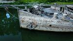 Nih Kapal Tongkang Tahun 1943 yang Muncul Lagi di Sungai Po Italia