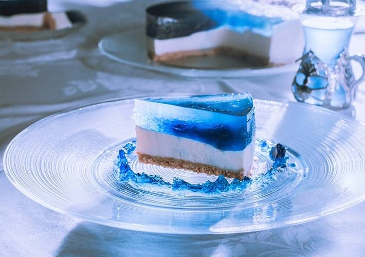 Cheesecake desain pantai yang cantik