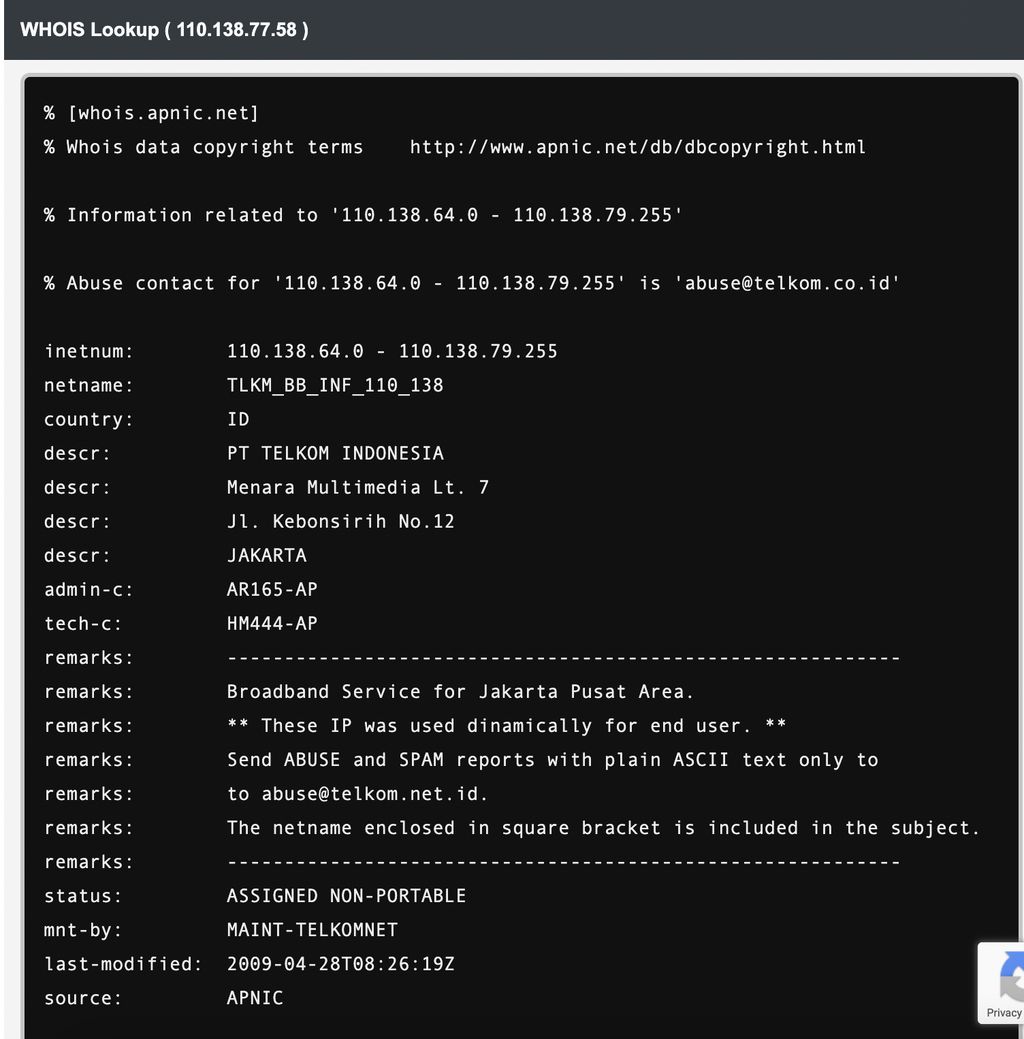 Data Indihome yang bocor