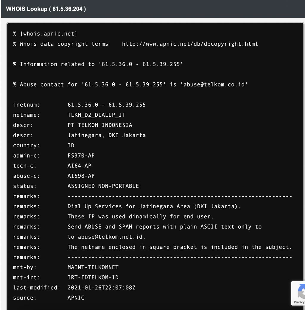 Data Indihome yang bocor