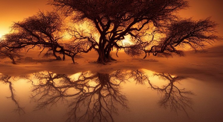 Foto Pemandangan AI