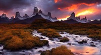 Foto Pemandangan AI