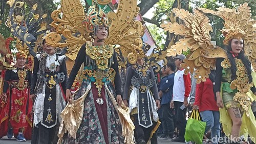 Karnaval HUT ke-77 RI di Grobogan, Selasa (23/8/2022).