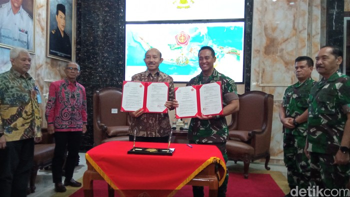 Universitas Pertamina (UPER) menjalin kerja sama dengan Panglima Mabes TNI.