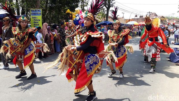Kirab Kebangsaan di Cepogo, Boyolali, Selasa (23/8/2022).