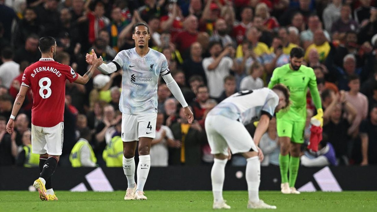 Liverpool dikalahkan Manchester United. (Foto: AFP via Getty Images/PAUL ELLIS)